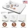 Stone Dish Drying Mats Home Dish Quick Drying Stone Pad Diatomaceous Earth Draining Mat with Anti-Slip Stainless Steel Feet