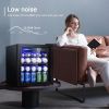 Antarctic Star 12 Bottle/48 Can Beverage Refrigerator, Wine Cooler/Cabinet, Mini Drink Fridge, Clear Front Glass Door